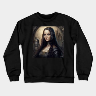 Mona Lisa Anime Futuristic Style Crewneck Sweatshirt